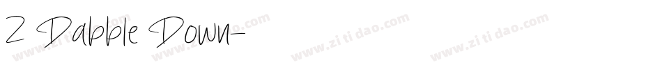 Z Dabble Down字体转换